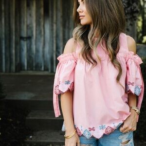 LOFT | Fiesta Cold Shoulder Top